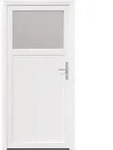 Seiteneingangst&uuml;r 98 X 198 Cm Pvc Wei&szlig; Vidaxl