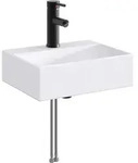 Vidaxl Bathroom Sink With Faucet And Drain Matte Black