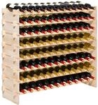 Vevor Stapelbares Modulares Weinregal F&uuml;r 96 Flaschen, 8-st&ouml;ckig,...
