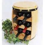 Weinregal Weinfass Fass Aus Holz H-42 Cm Nr.1511 Flaschenst&auml;nder Regal Naturlack