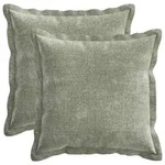 Kissenbezug 2 Stk. Houten Gr&uuml;n 45 X 45 Cm Chenille-stoff Vidaxl