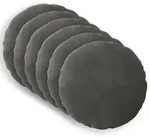 Kissenbezug 6 Pcs Heerlen Dunkelgrau &Oslash; 50 Cm Samt Vidaxl