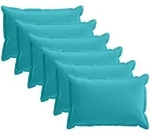 Kissenbezug 6 Stk. Houten T&uuml;rkis 50 X 80 Cm Polyester Vidaxl