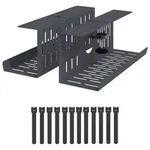 Unter Dem Schreibtisch Kabelmanagement Tray 2 Stk. Anthrazit Vidaxl