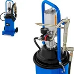 Msw - Fettpre&szlig;e Druckluft Fettpresse Pneumatisch Abschmierpresse Fahrbar 12...