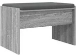 Vidaxl Hall Bench With Cushion Grey Sonoma 63 X 38 X 40 Cm