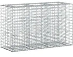Gabionen-hochbeet 130 X 50 X 80 Cm Verzinkter Stahl Silber Vidaxl