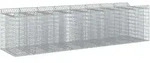 Gabionen-hochbeet 4 Stk. 400 X 100 X 100 Cm Verzinkter Stahl Vidaxl