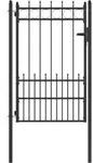 Vidaxl Fence Gate Horst Steel Black Lockable