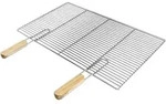 Ecd Germany Grillrost Edelstahl Eckig 67x40 Cm Mit Abnehmbaren Griffen, Stabiler