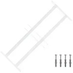 Sicherheitsgitter F&uuml;r Fenster Mit 2 Querstangen 43-74 Cm Vidaxl