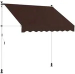 Manuell Einziehbare Markise Braun 400 Cm Vidaxl