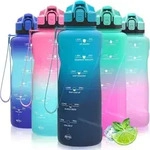 Trinkflasche Mit Zeitmarkierung 1,5l, Bpa-frei, Auslaufsicher, F&uuml;r Kinder &