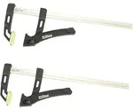 2x Einhandzwinge 80kg Spannkraft 30cm Spannbereich Aluminium Schnellspannzwinge