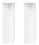 Vidaxl Plant Stand 2 Pcs White &Oslash;40 X 100 Cm Engineered Wood