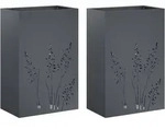 Garten-pflanzgef&auml;&szlig; 2 Stk. Anthrazit 50 X 30 X 75 Cm Vidaxl