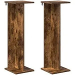 Vidaxl Plant Stand 2 Pcs Smoked Oak 25 X 25.5 X 80.5 Cm