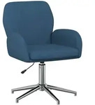 Drehstuhl Stoff 54 X 58 X 90 Cm Blau Vidaxl