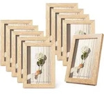 10er Set Bilderrahmen 10x15 Cm Eichenoptik Mdf Mit Drehverschluss Und Acrylglas