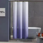 Schmaler Duschvorhang Badvorhang Textil Polyester Wasserdicht 100x200cm