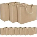 Jute-handtaschen 10 Natur 42 X 33 X 19 Cm 100% Tossa-jute Vidaxl