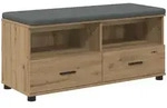 Vidaxl Hall Bench Artisan Oak 100 X 38 X 46 Cm