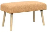 Bank Uni Beige 80 X 40 X 46 Cm Boucl&eacute; Vidaxl