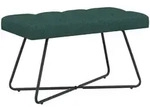 Bank Mit Knopfheftung Dunkelgr&uuml;n 80 X 40 X 46 Cm Stoff Vidaxl