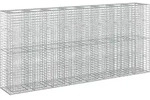 Gabionen-hochbeet 4 Stk. 330 X 50 X 150 Cm Verzinkter Stahl Vidaxl