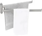Schwenkbarer Handtuchhalter 2 Armig 50cm Edelstahl Geb&uuml;rstet