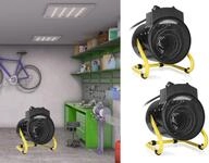 Keramik Elektroheizung 2er Set Ventilator-funktion 3000 Watt Ip24