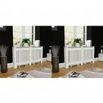 Heizk&ouml;rperabdeckung 2 Stk. Wei&szlig; Mdf 152 Cm - Vidaxl