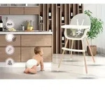 Hochstuhl Baby Holz Moby-system Amelia 3-in-1 Mit Abnehmbarem Tablett -