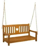 Gartenschaukelbank 2 -seater 110 X 56 X 58 Cm Massivholz Akazie Vidaxl