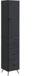 Schrankset 2 Stk. 34,5 X 34,5 X 90 Cm Holzwerkstoff Schwarz Vidaxl