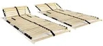 Lattenroste 2 Stk. Mit 28 Latten 7 Zonen 80x200 Cm Vidaxl