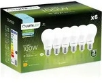 6x Led-lampe E27 A60 13w = 100w 1521lm 6500k Kaltwei&szlig; 260&deg; Lichtstrom