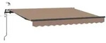 Ausziehbare Markise Taupe 600 X 300 Cm Polyester Vidaxl