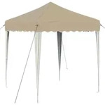 Vidaxl Pop-up Party Tent 195 X 195 X 245 Cm Cream Oxford Fabric