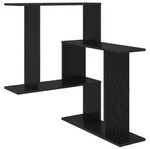 Vidaxl Wall Shelf Black Oak 67 X 67 X 87 Cm Engineered Wood