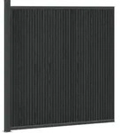 Vidaxl Fence Panel Wpc And Aluminium Black