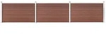 Gartenzaun Wpc 526x106 Cm Braun Vidaxl