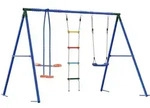 Outdoor Schaukelset Mehrfarbig Stahl Und Pe Vidaxl