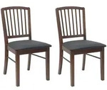 Vidaxl Dining Chairs 2 Pcs Solid Rubber Wood Light Brown