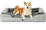 Orthop&auml;disches Hundebett Mit Memory Foam, Wasserdicht, Rutschfest, Waschbar, L