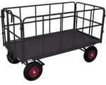 Cordes Handpritschenwagen Mit 4 Rohrgitterw&auml;nden Ral 7016