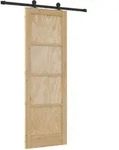 Vidaxl Sliding Door Orkdal 73.5 X 211 Cm Solid Pine Wood Natural