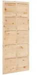 Vidaxl Barn Door 100 X 2.5 X 208 Cm Solid Pine Wood Natural