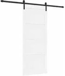 Vidaxl Sliding Door White 83 X 202 Cm Solid Pine Wood