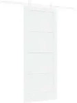 Vidaxl Sliding Door White 83 X 202 Cm Solid Pine Wood